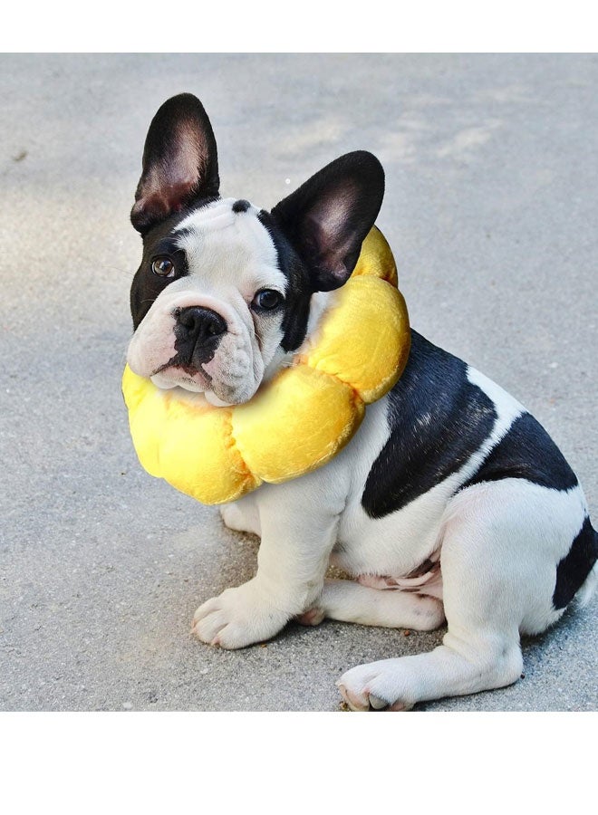 شو وو طوق تعافي الكلاب الصغيرة للقطط، مخروط رقبة عباد الشمس اللطيف بعد الجراحة، طوق E للحيوانات الأليفة قابل للتعديل، شفاء الجروح المخروطية الواقية من الجراحة، الياقات الإليزابيثية للحيوانات الأليفة الصغيرة - Image 5